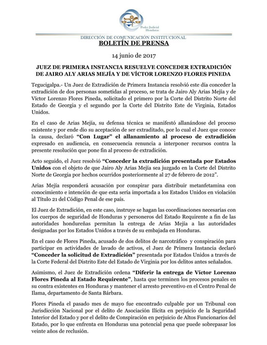 comunicado csj