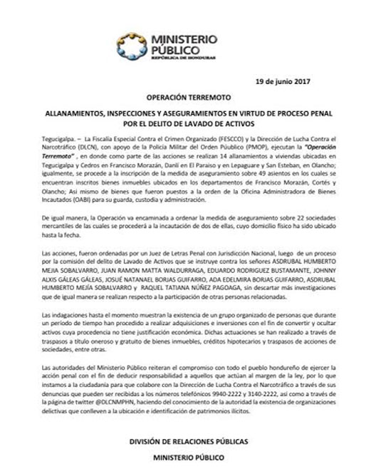 mp comunicado