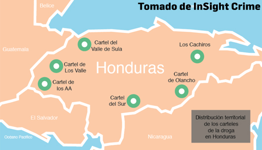 mapa droga carteles