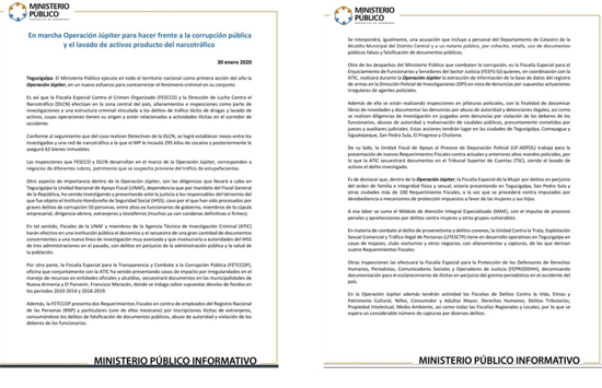 comunicado jupiter pd